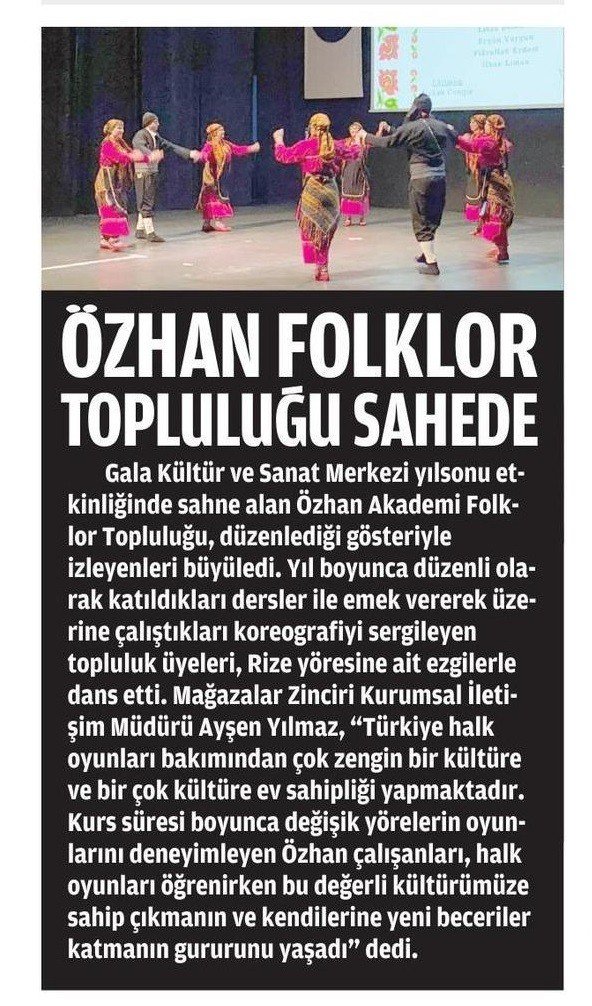 Folklor ekibinden muhteşem performans