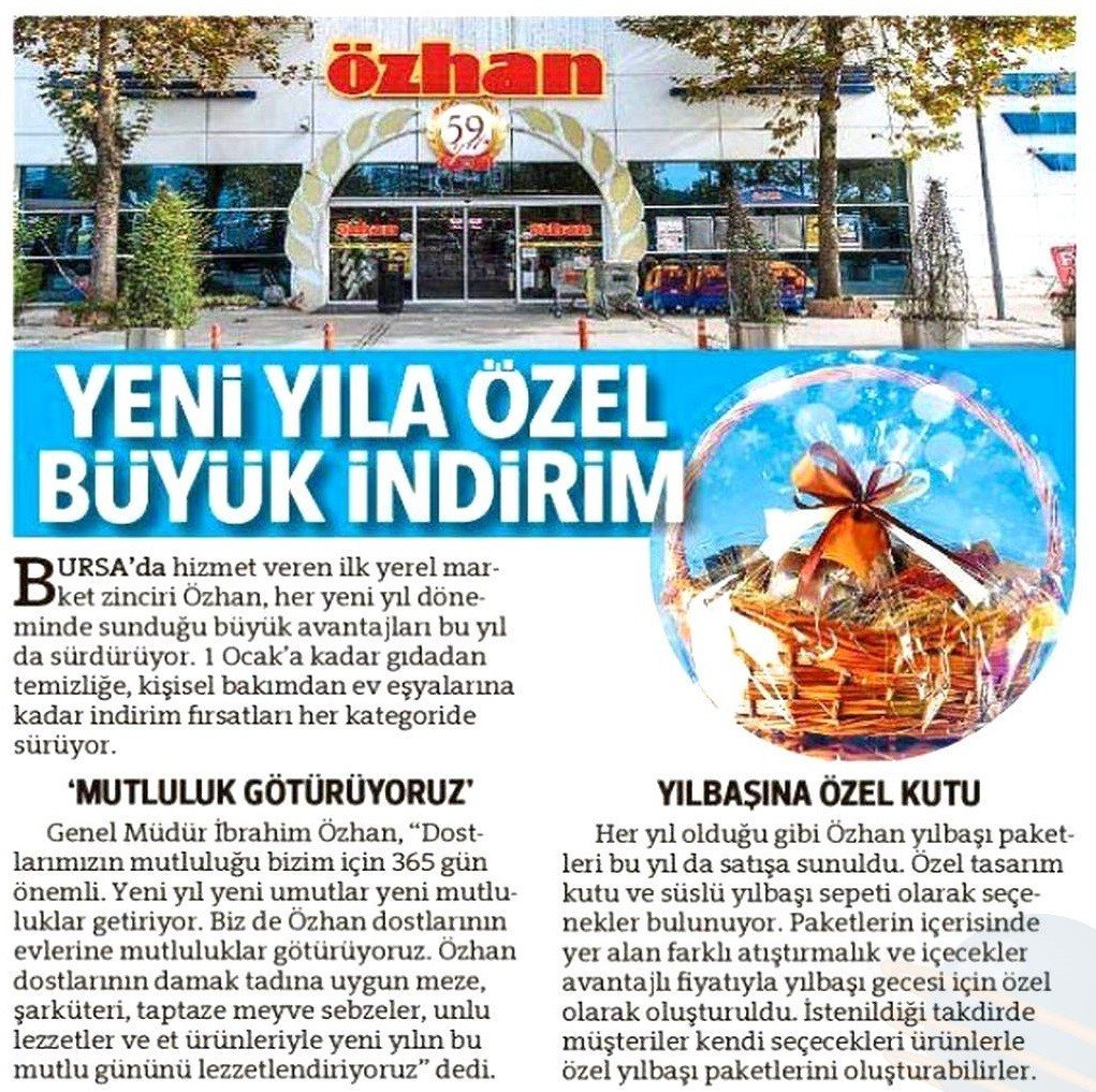 Yeni Yılda Yeni Umutlar Özhan’dan Mutluluklar